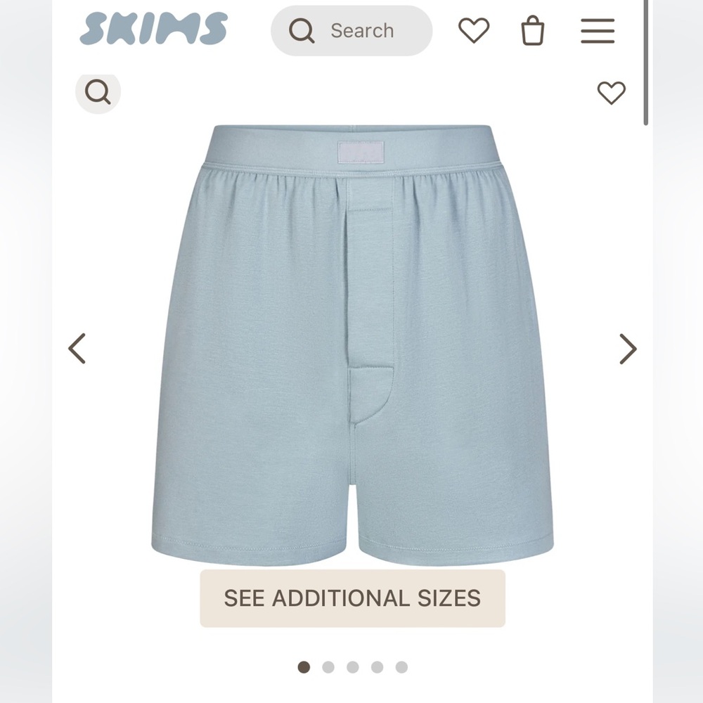 SKIMS | 	BOYFRIEND LOOSE BOXER |DENIM / Medium | NWT